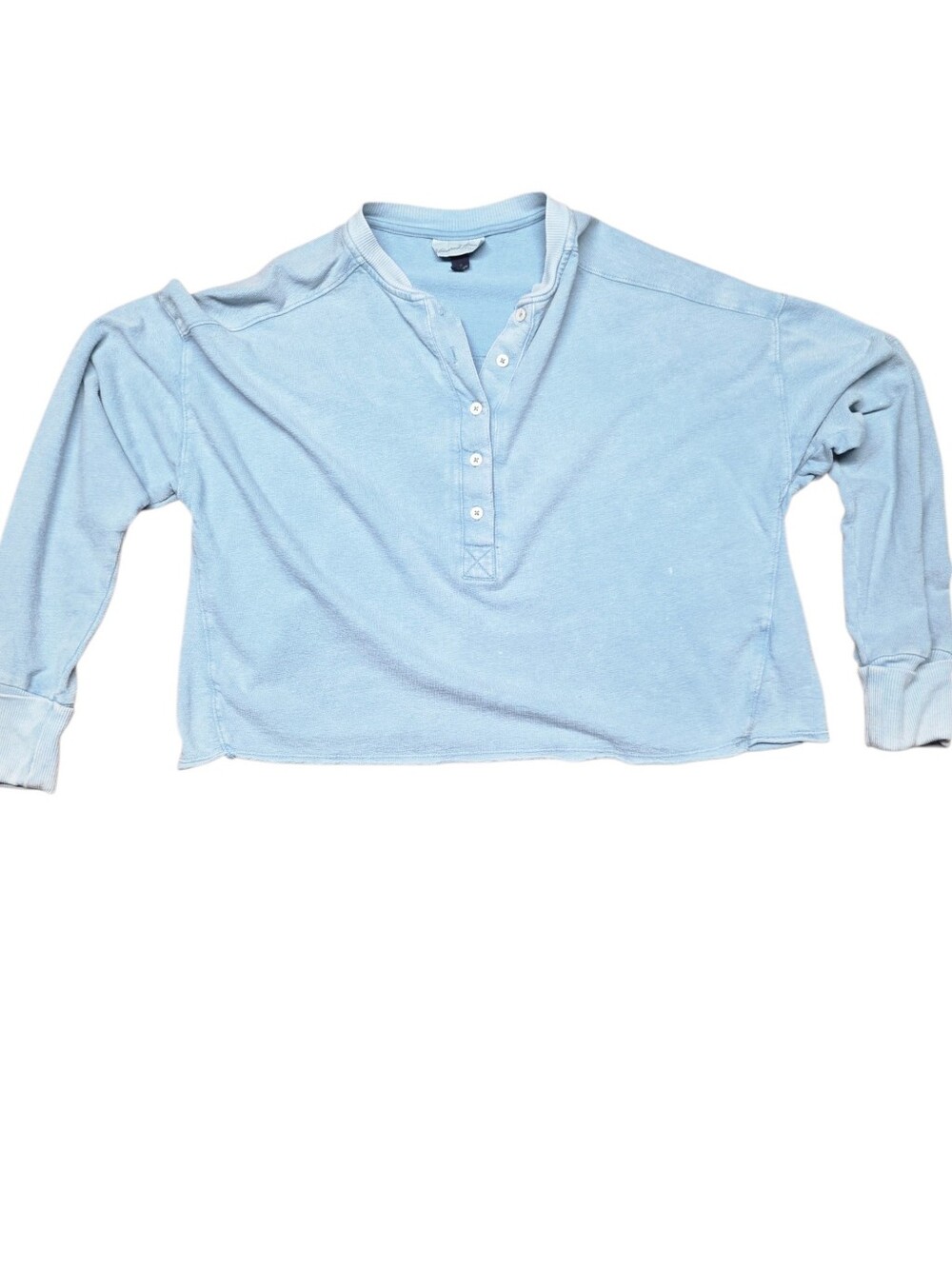 Light Blue Cropped Sweatshirt Small